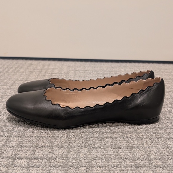 Chloe Lauren Scalloped Ballerina Flat - Picture 4 of 6